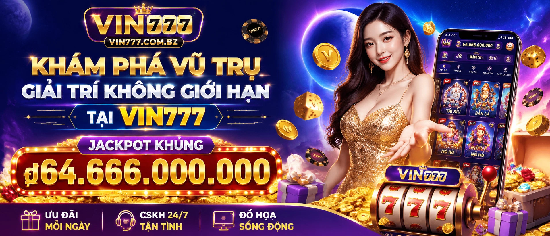 VIN777 khu Nổ Hũ nổi bật